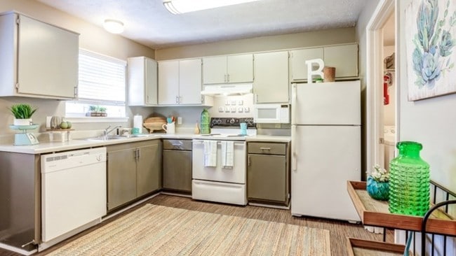 Renovated Kitchen with Two Toned Cabinets - The Block Townhomes