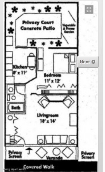 Nottingham Court Apartments 55+ Senior Living – 1 Bedroom