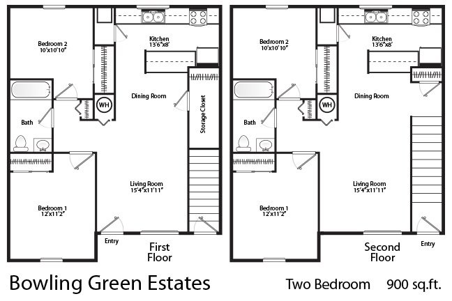 Plano de planta - Bowling Green Estates