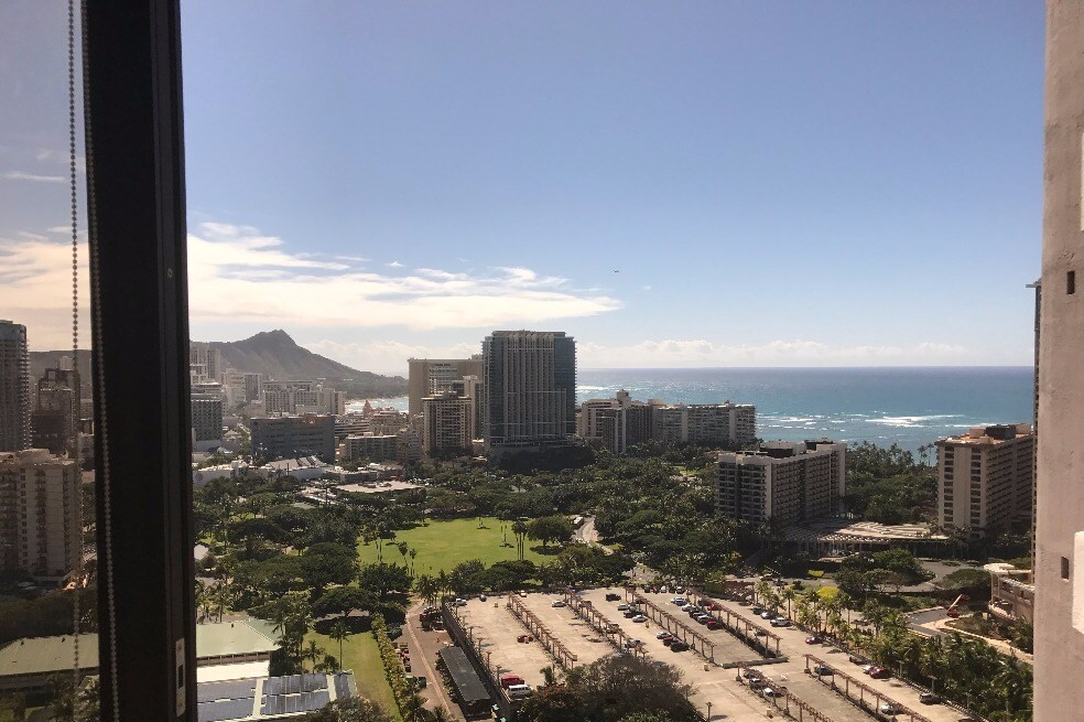 View from living room - 1910 Ala Moana Blvd