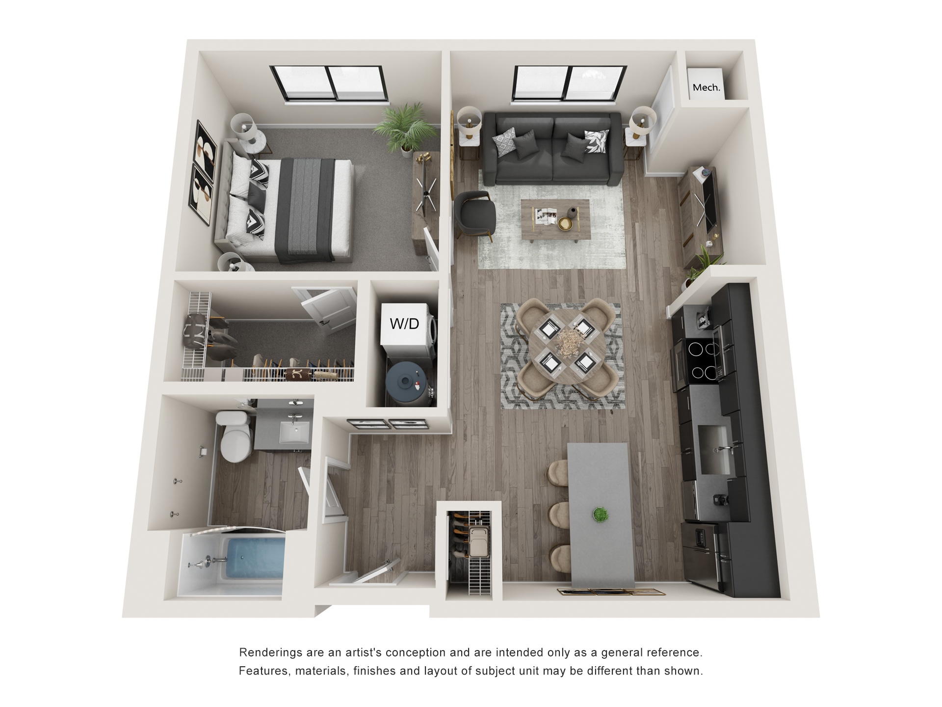 The Abbey Townhomes and Flats – 1bdx1ba