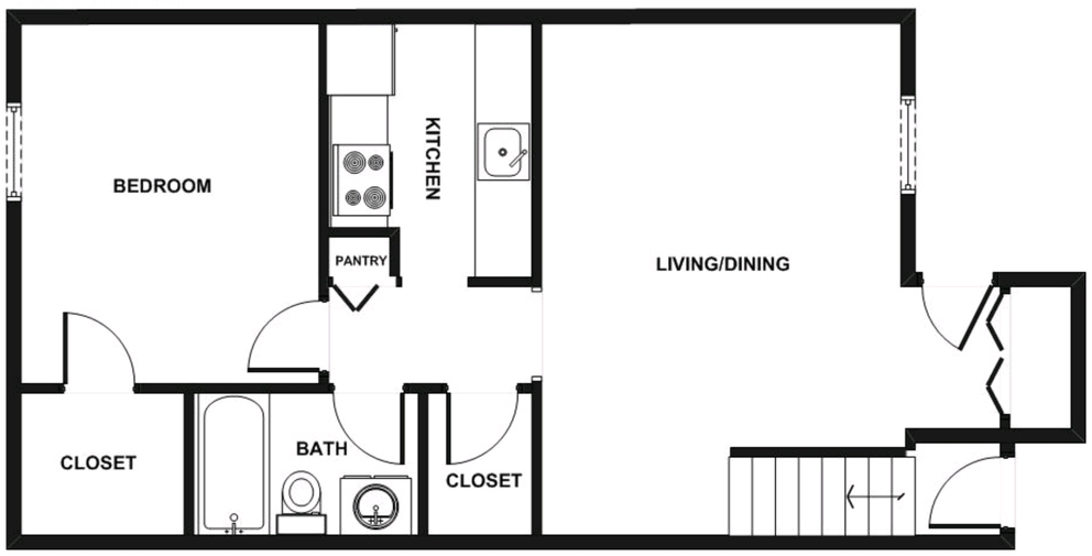 1HAB/1BA - Hickory Ridge I & II