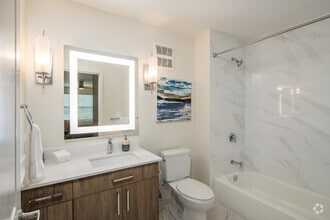 Emerald 2BR, 2BA - 1,095SF Primary Bathroom - The Jade Residences at Waterfall Glen