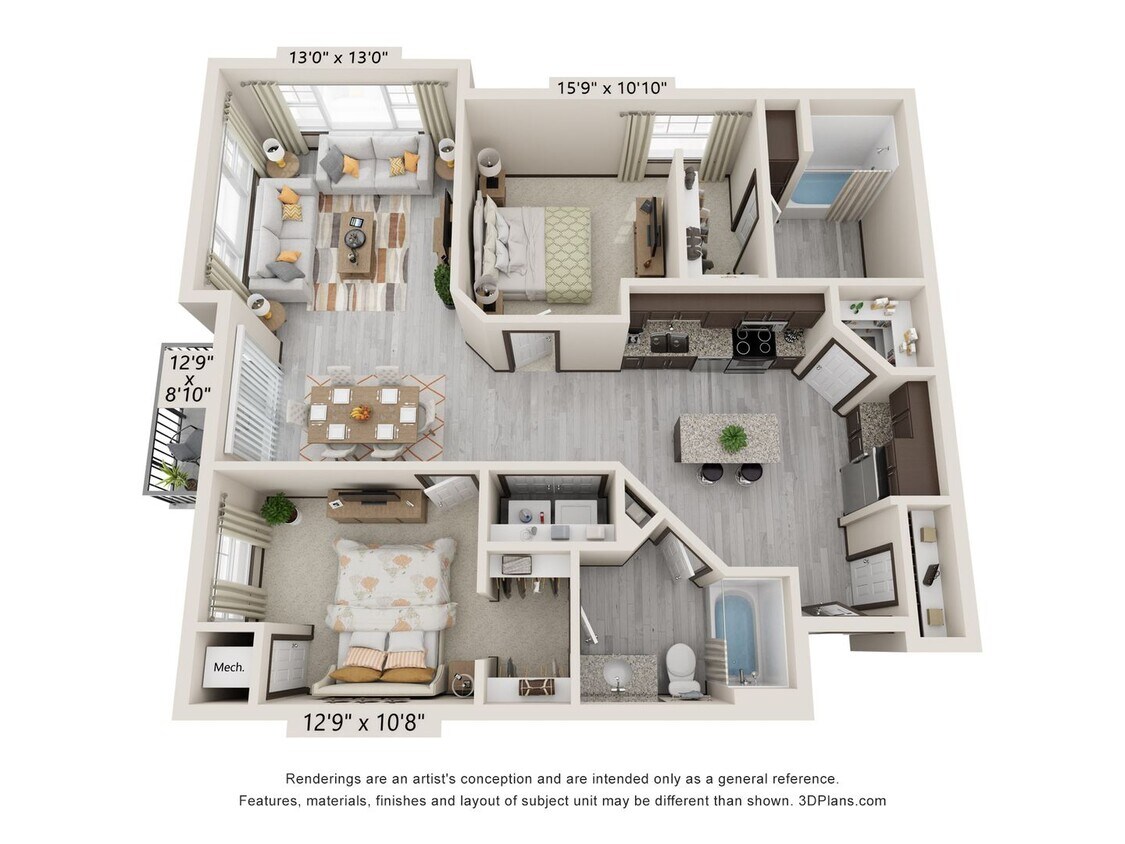 Primary Photo - 2 Bdrm/2 Bath Spacious Corner Apartment w/...