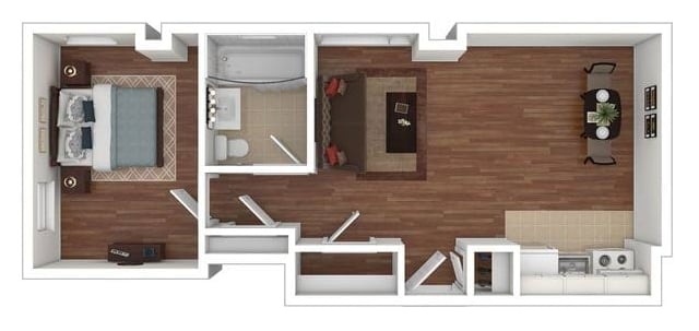 Shaker House & Shaker Town House – Shaker 1 Bedroom 1 Bath