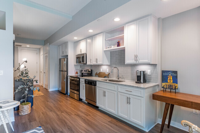 Studio - E1 - 675SF - Kitchen - The Residences at Harpeth Square