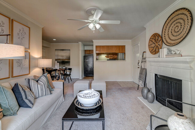 Living Room Ceiling Fans - Vistas at Hackberry Creek