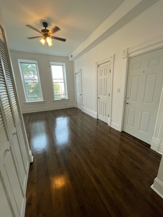 Refinished hardwood floors - 1047 N California Ave