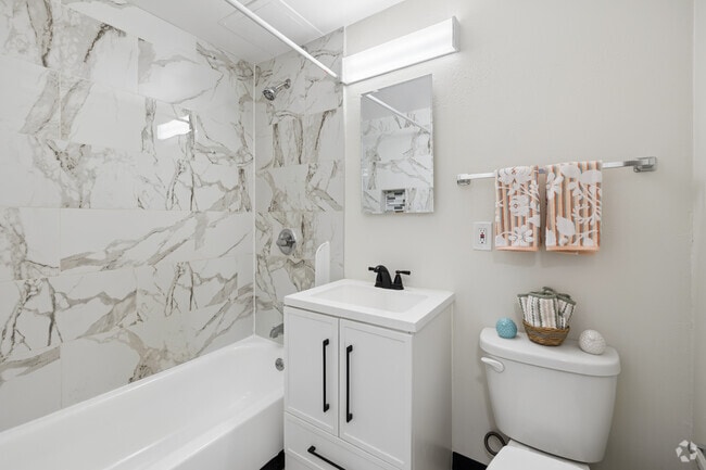 2BR, 1BA - 700SF - Bathroom - Orchard Glen Apartments