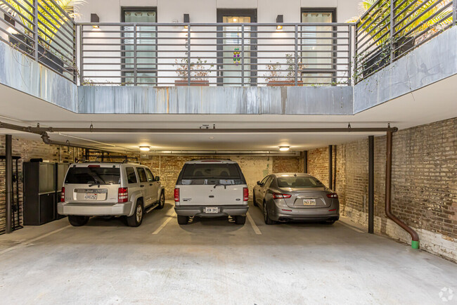 There is a private, gated parking garage for our guests on the ground floor of the building - 3 Story Luxury Residence – French Quarter