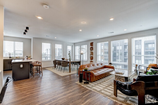 2BR, 2BA - 1466SF - Living Room - Rowan on the Trails