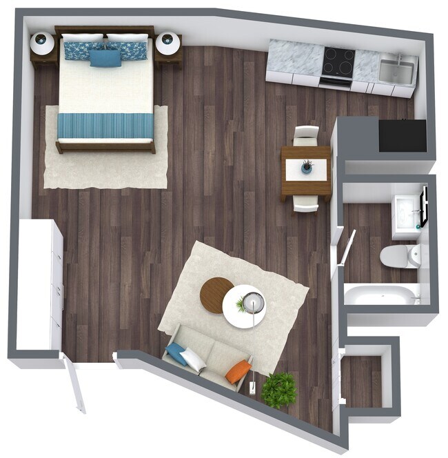 Plano de planta de Blanche - Harter House