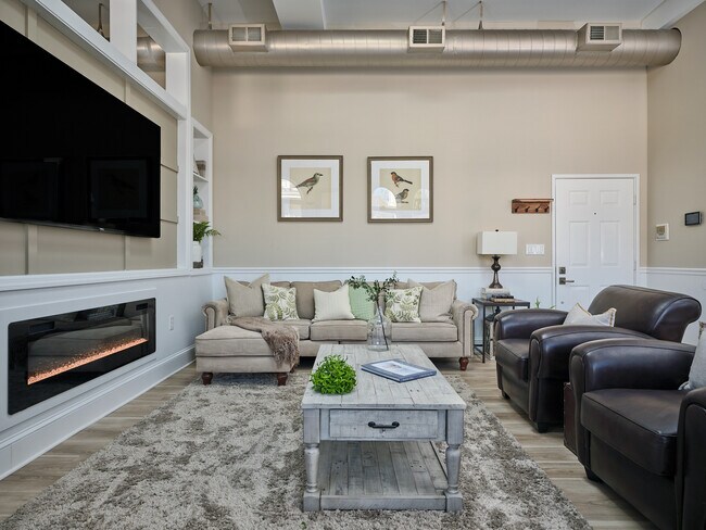 75" Flat Screen TV and Linear Fireplace - 211 Main St