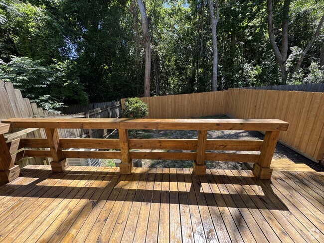Deck oil stained 05/05/25 -- Fence installed two weeks ago - 494 Teal Ln