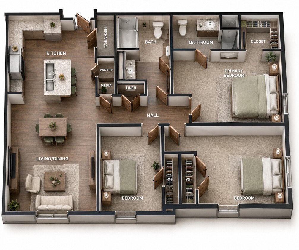 3 habitaciones - LG Lofts