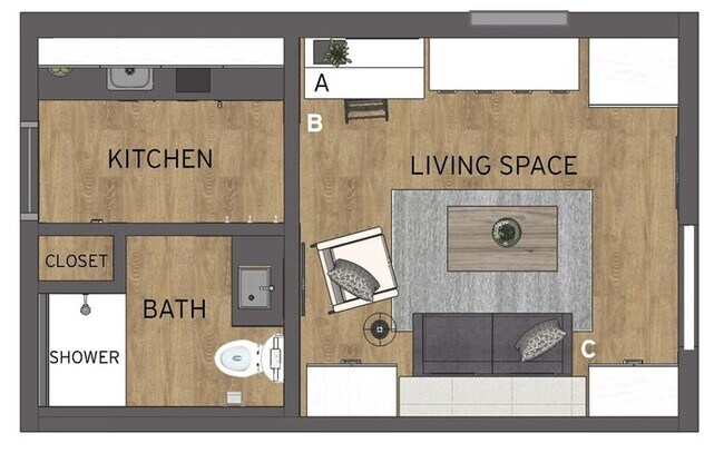Building Photo - $1,130 | Studio Apartment - Fully Furnishe...