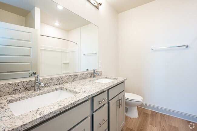 The Iris: 3BR, 2BA- Primary Bathroom - The Waters at Settlers Trace