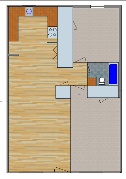 Floor Plan B - 122 South Debardeleben Street