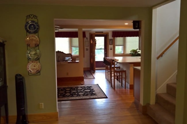 Bright open concept, all harwood floors - 151 Webster Mills Rd