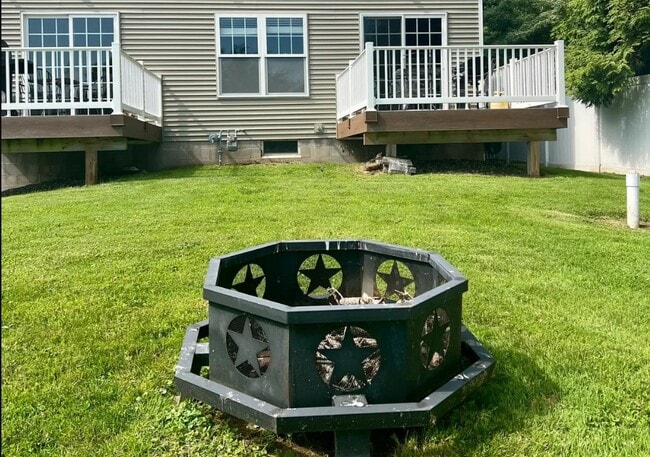 backyard with fire pit - 8388 Bay St