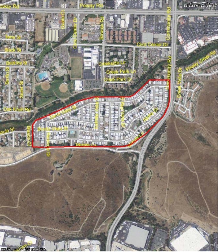 Aerial Photo - Poway Royal Estates