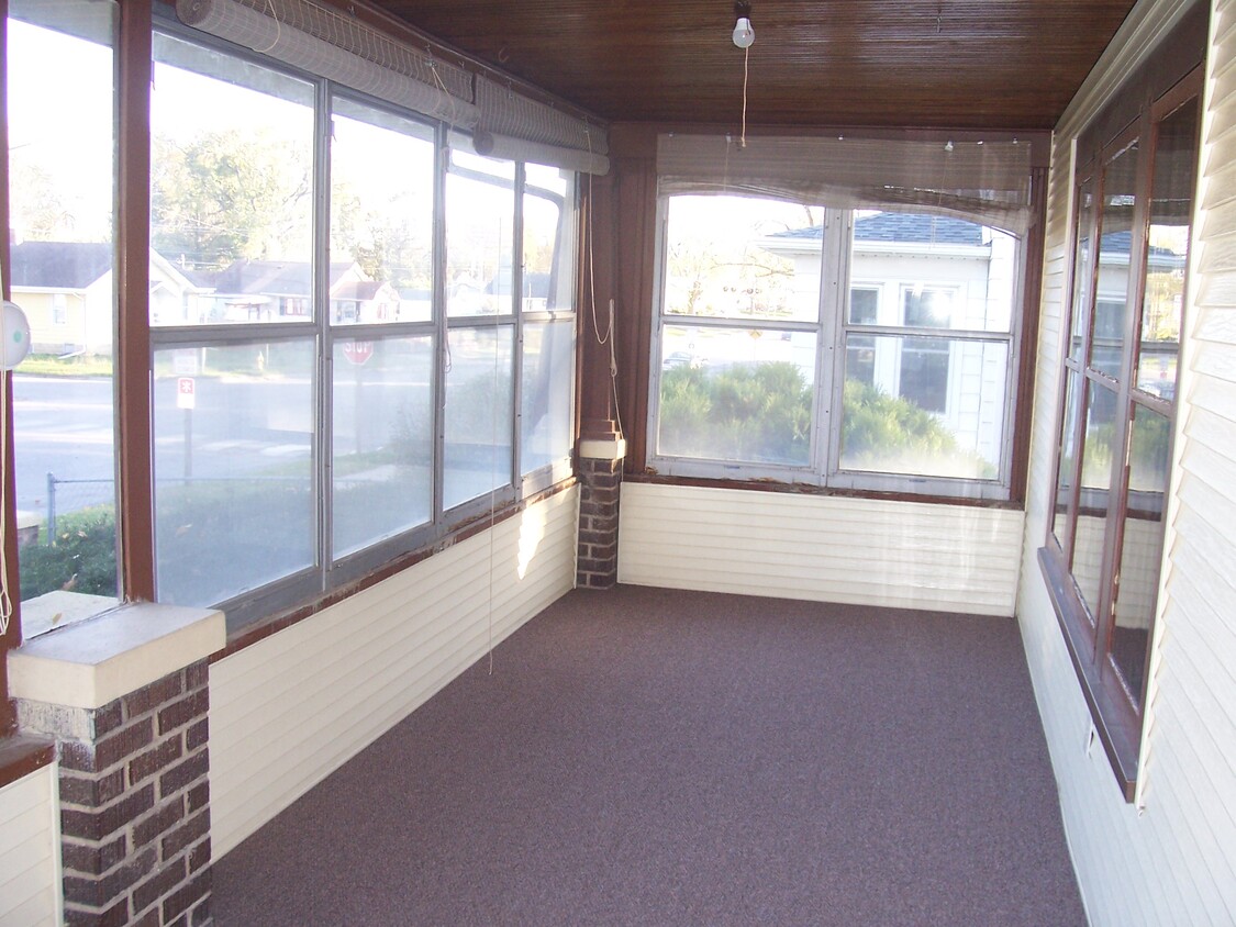 This is a look at the front porch as seen from the front door entrance. - 850 SOUTH 17TH STREET