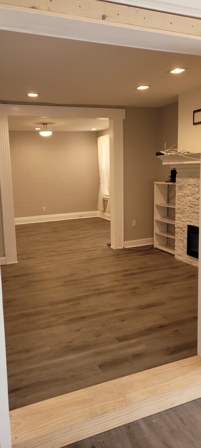 Living room with fireplace - 133 Lehigh Ave