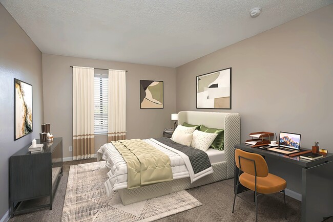 Bedroom - California Center Apartments