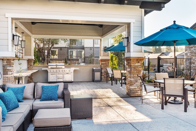 Pabellón con parrillas - Canyon Oaks Luxury Apartments