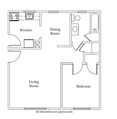 1BR/1BA - Ryan Court Apartments