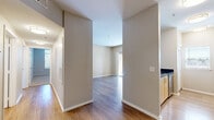 Located at 3055 Floyd Ave in Modesto, CA, this single-story 2-bedroom, 2-bathroom home offers a well-organized layout designed for comfortable everyday living. The interior features a combination of warm wood-style hardwood flooring in the main living areas and kitchen, and plush carpeting in the bedrooms, creating a welcoming ambiance throughout.

The galley-style kitchen is well-equipped with stainless steel appliances, including a gas range, microwave, refrigerator, and dishwasher, complemented by light wood cabinetry and sleek dark granite countertops. Natural light filters in through a window at the end of the kitchen, enhancing the bright and functional workspace.

The home includes both a living room and a family room, offering flexible spaces for relaxation or entertaining. Neutral-toned walls and clean white trim throughout provide a cohesive, move-in-ready aesthetic.

The bedrooms are comfortably sized, with the primary bedroom offering generous proportions. Ceiling fans are installed in the bedrooms, adding to year-round comfort. Three closets throughout the home provide ample storage.

Both bathrooms feature matching light wood vanities with dark granite countertops. One bathroom includes a shower-tub combination, while the other offers a standing shower. Wood-style flooring carries into both bathrooms, maintaining design consistency. The layout is efficient and thoughtfully designed for practical daily use.