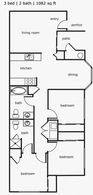 3BR/2BA - Meadow Vista