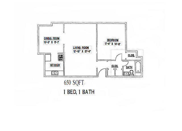 Cormere (IN-UNIT WASHER & DRYER) – 1 Bed/ 1 Bath