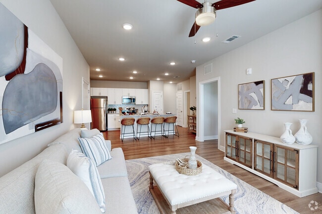 The Rousseau: 1BR, 1BA - Living Room - The Hangar
