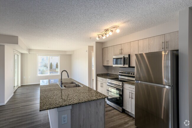 2 chambres, 2 salles de bain - 860 pi² - Cuisine/salon - Emerald Place