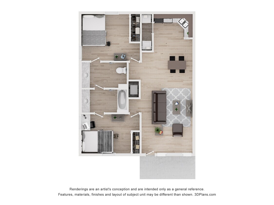 Plano de planta - Maison Burbank