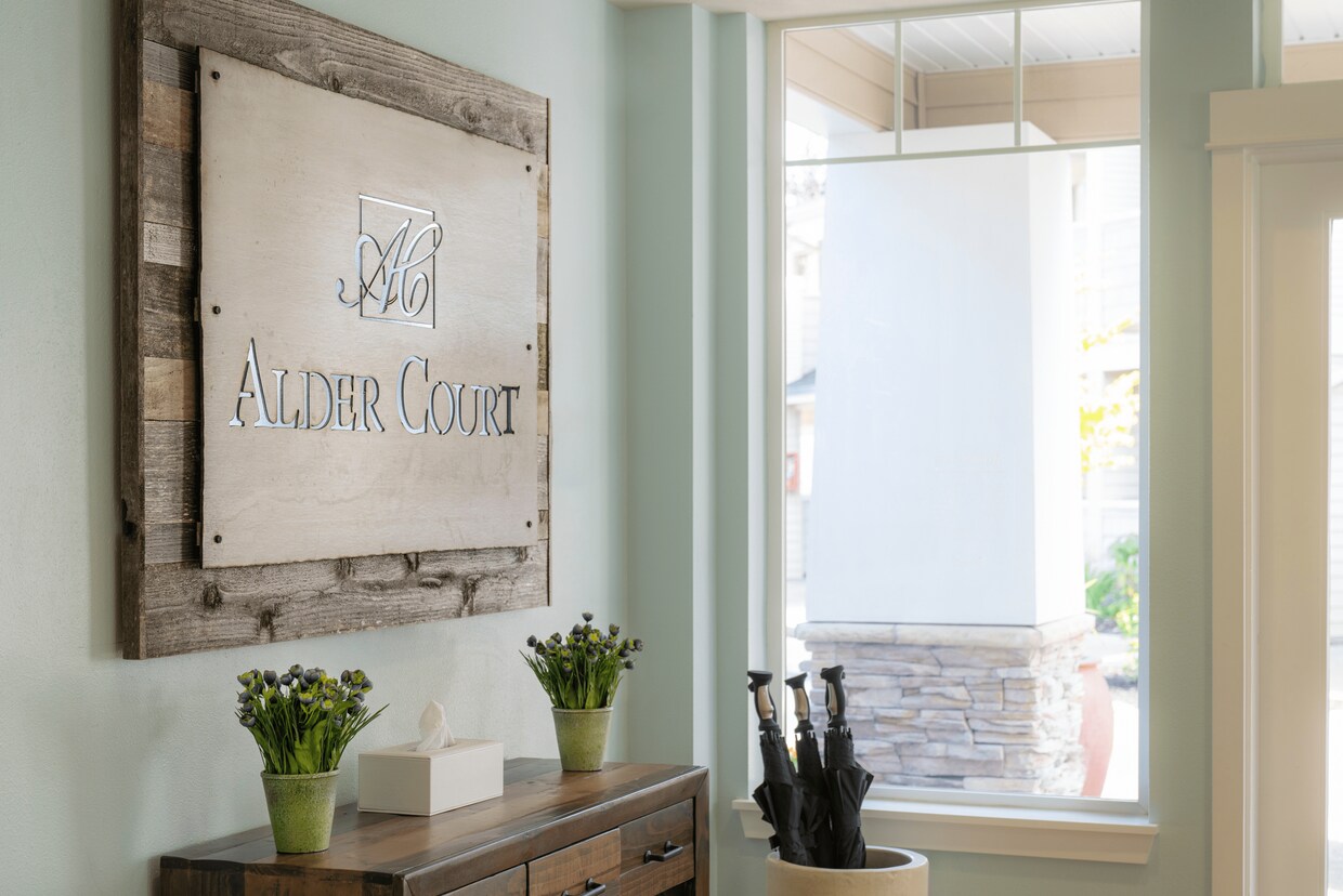 Letrero comunitario - Alder Court Apartments
