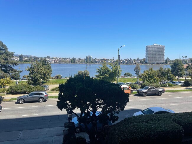 View of Lake Merritt from living area - 1555 Lakeside Dr