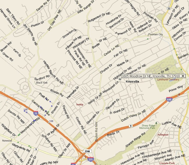 Location - 1605 Woodrow Dr