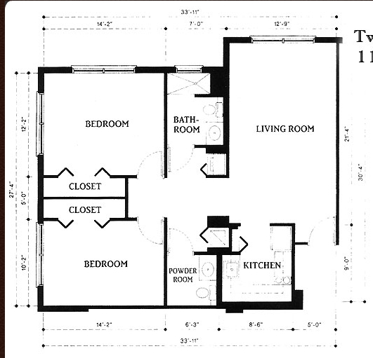 2BR/1.5BA - Palace Suites