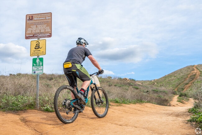 Riverside residents can enjoy a mountain bike ride at Sycamore Wilderness Park.