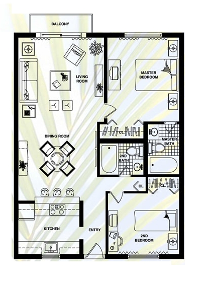 2HAB/2BA - Acqua at Daytona Beach
