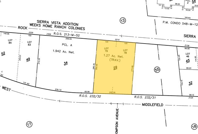 Plat Map - Rock Villa Apartments