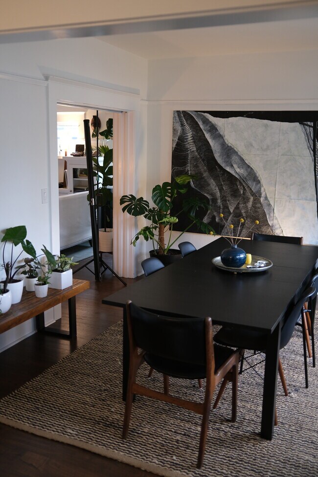 Working pocket doors allow you to close off the front of the house if desired. - 877 53rd Street