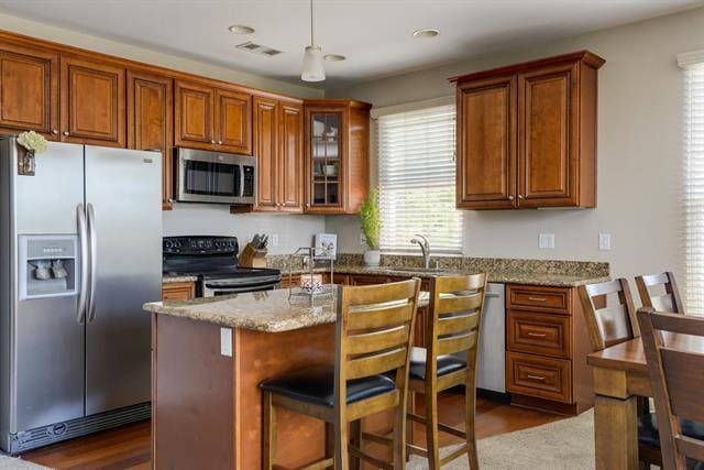 new granite counter tops & cabinet kitchen, stainless steel appliance - 1445 Fruitdale Ave