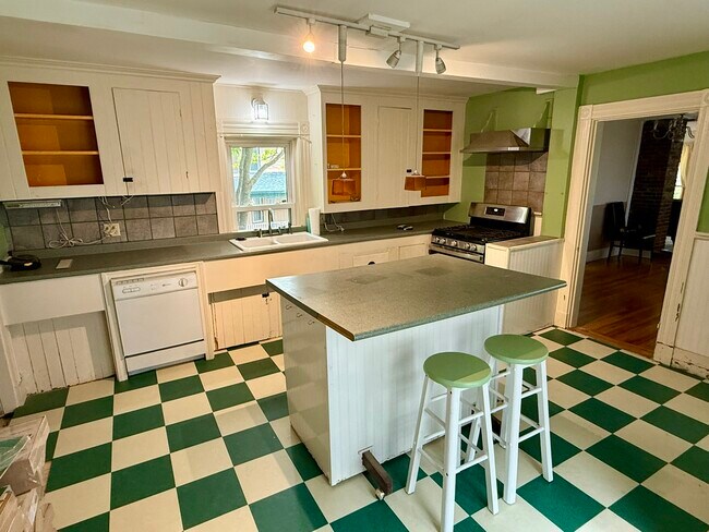 Cocina con refrigerador nuevo, lavavajillas y placa de cocina de calidad con plancha. - 630 Prospect Ave