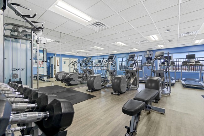 Gimnasio de los apartamentos Saddlebrook - Saddle Brook Apartments