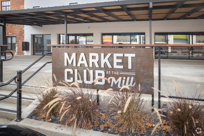 Community Sign - Market Club at The Mill