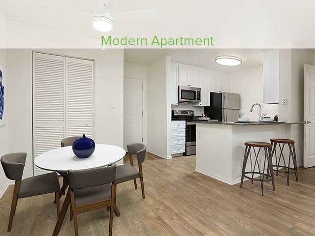 Eaves Seal Beach Apartments Ca Modern Apartment Kitchen And Dining Area Eaves Seal Beach