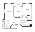 2 Bed 1 Bath | 1076 sqft
